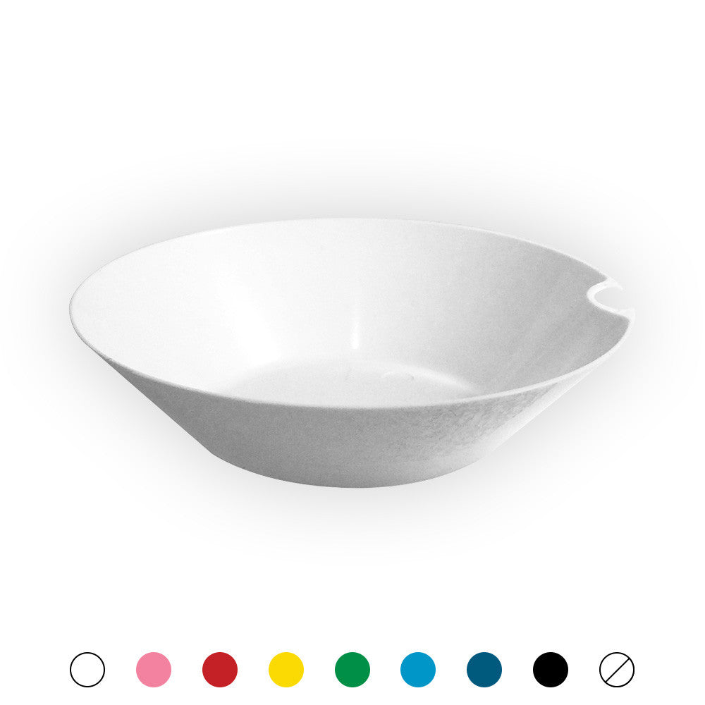 4 Oz Round Bowls with Utensil Hangers - 4" - 200 Count Case, PLA-SelfEco Caterware