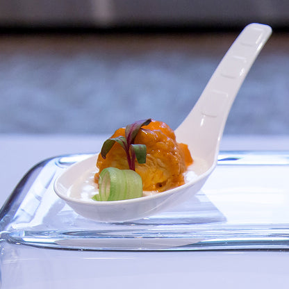 4.6" Asian Appetizer Spoon - 400 Count Case, PLA-SelfEco Caterware